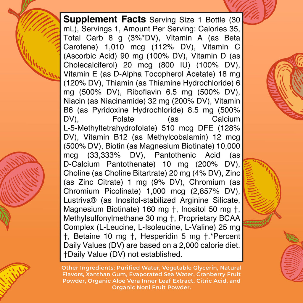 Liquid Morning Multivitamin + Hair Growth Travel Pack