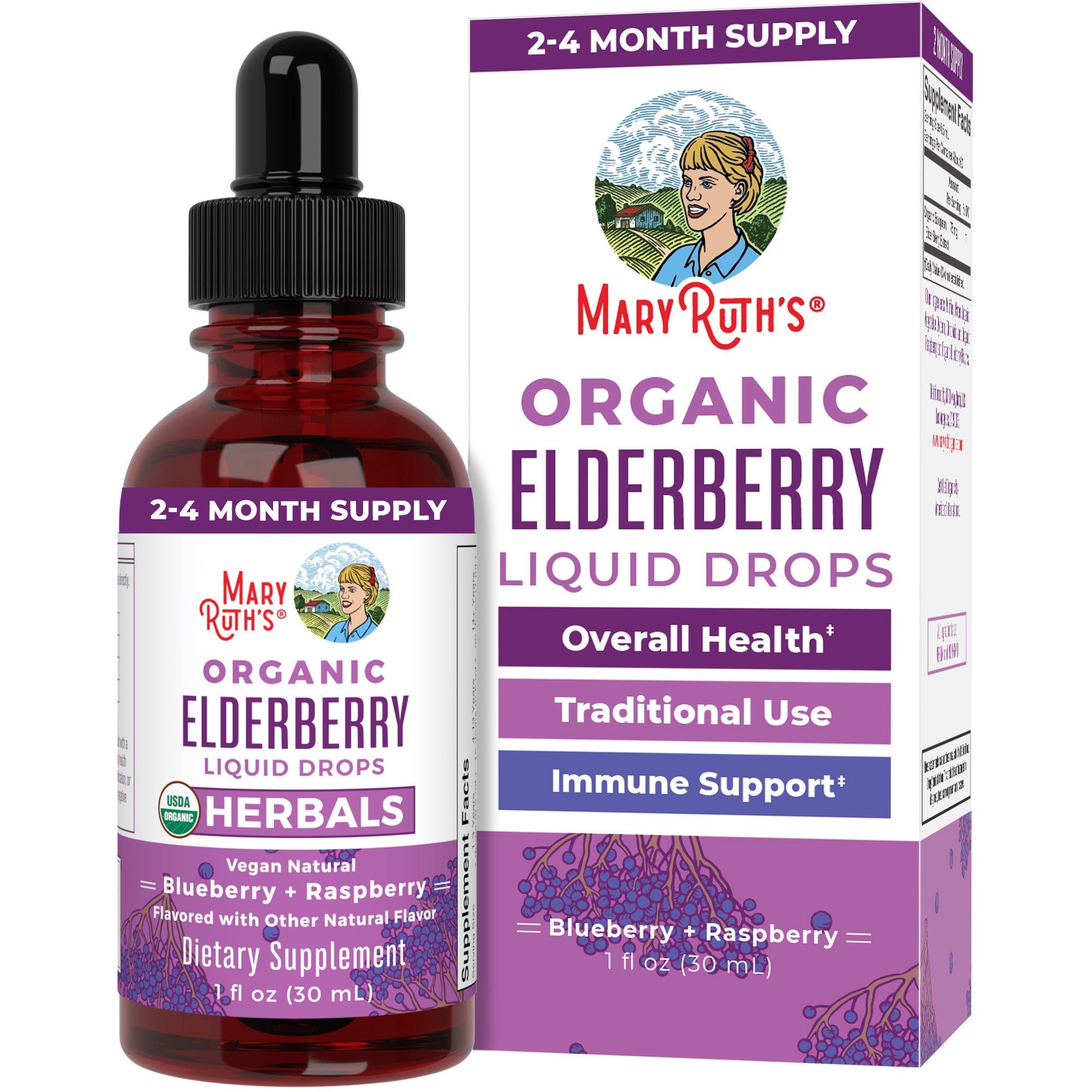 Organic Elderberry Liquid Drops