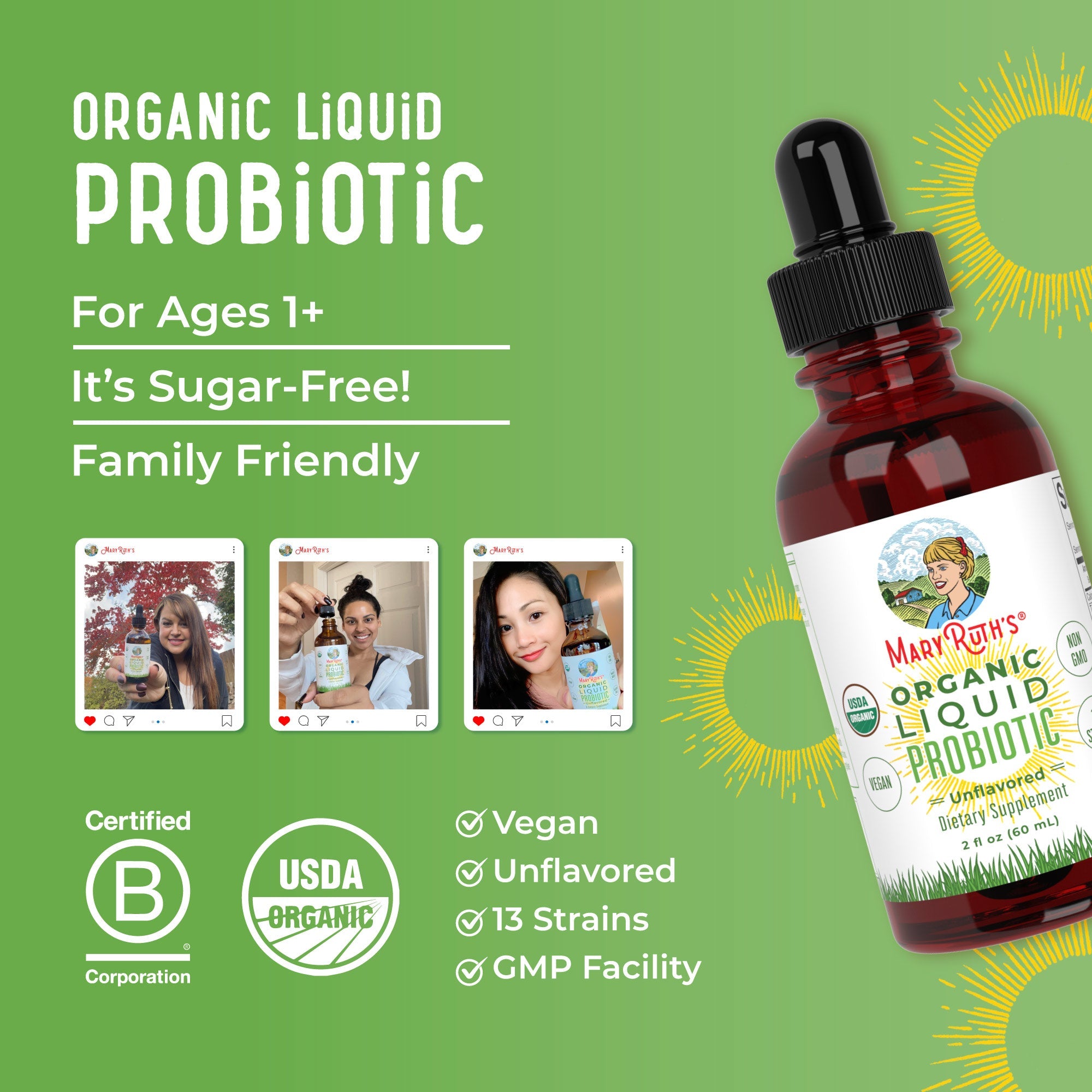 Organic Liquid Probiotic 2oz